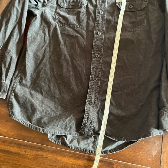 Eddie Bauer Dark Brown Corduroy Shirt - Picture 4 of 6